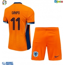 Nizozemska Cody Gakpo #11 Domaci Dres za djecu EP 2024 Kratak Rukav (+ Kratke hlače)